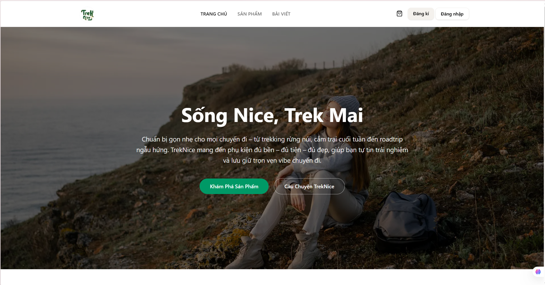 TrekNice E-commerce website 
