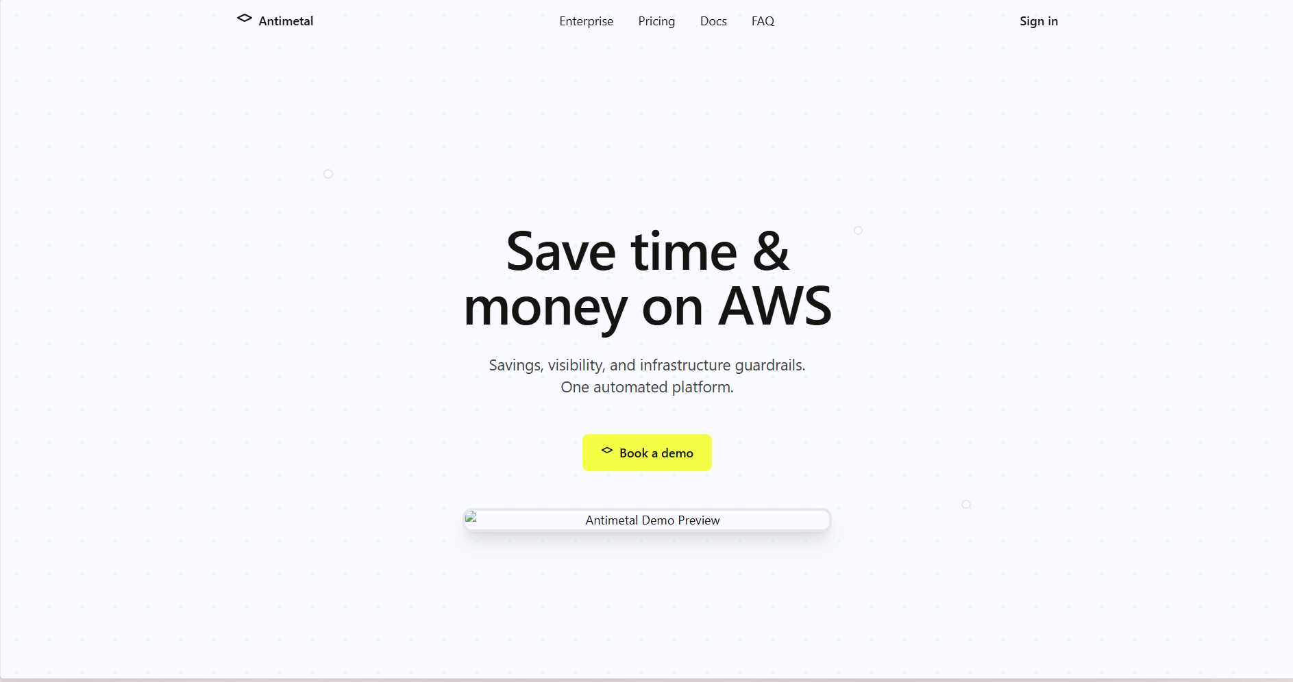 Antimetal – Automated AWS Cost Optimization Platform