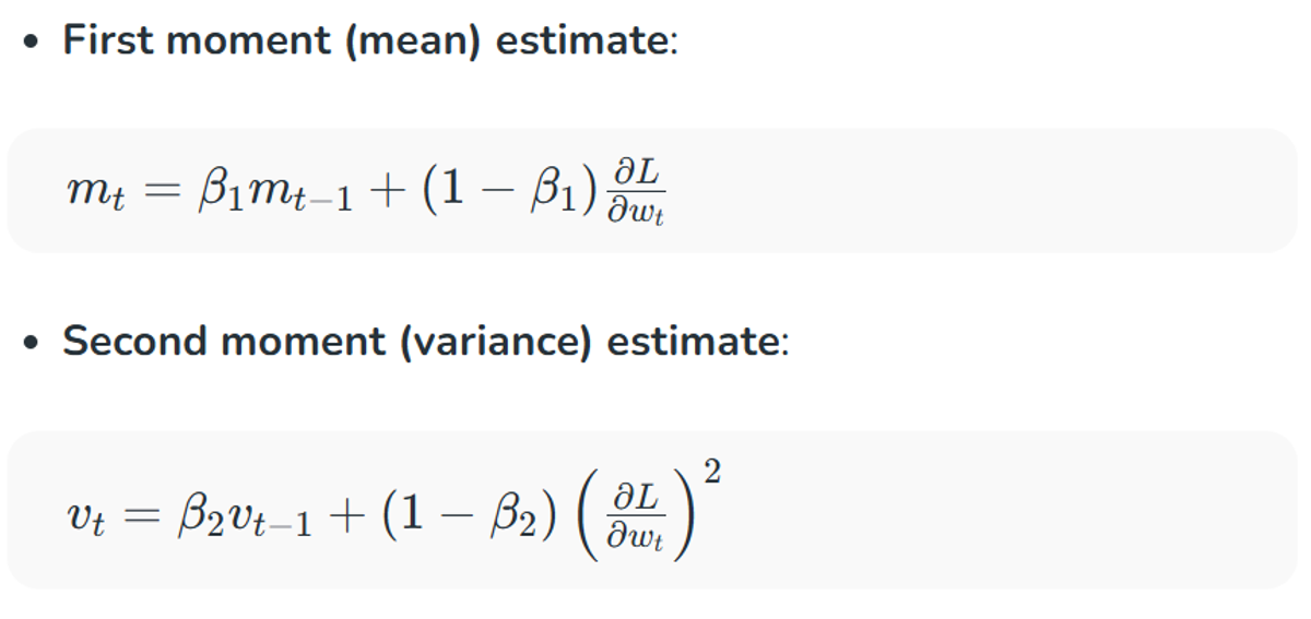 Figure 3. Equations Governing Adam