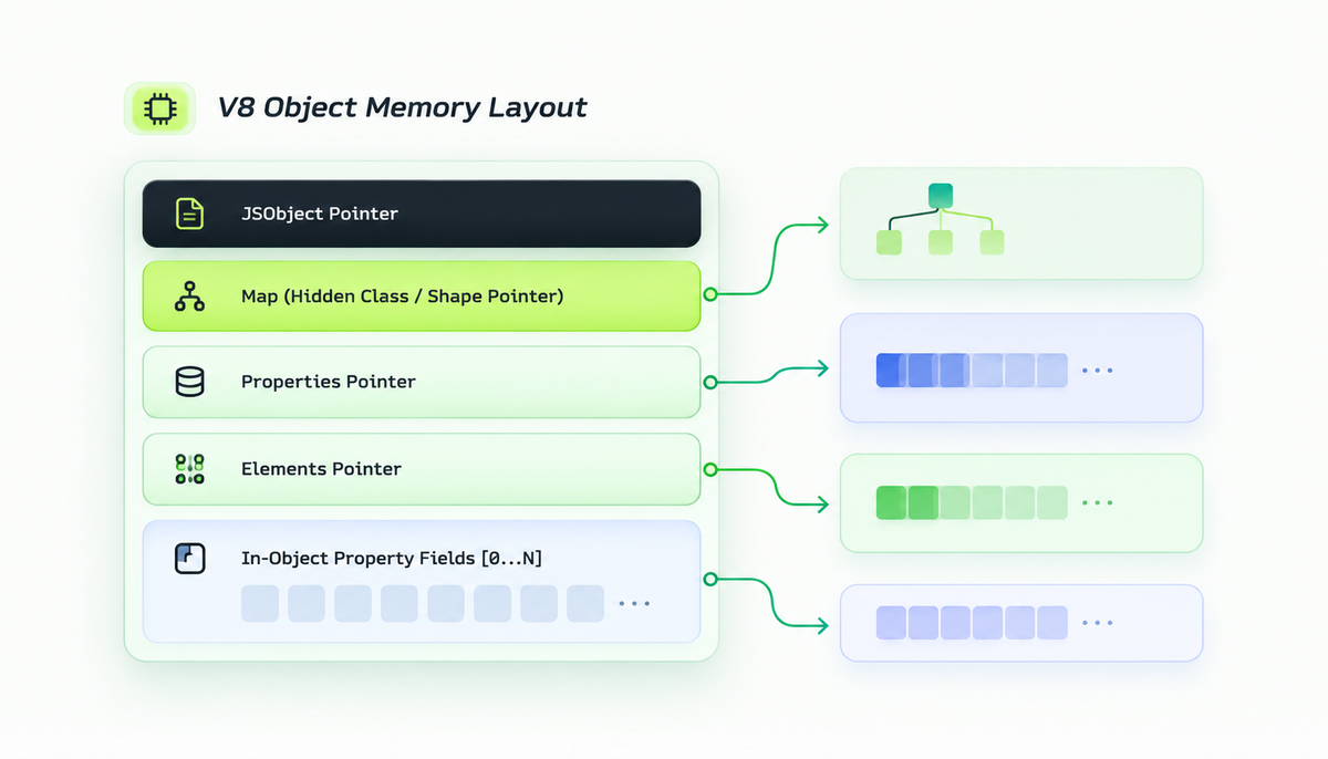 Figure 1. V8 JavaScript Object Memory Layout