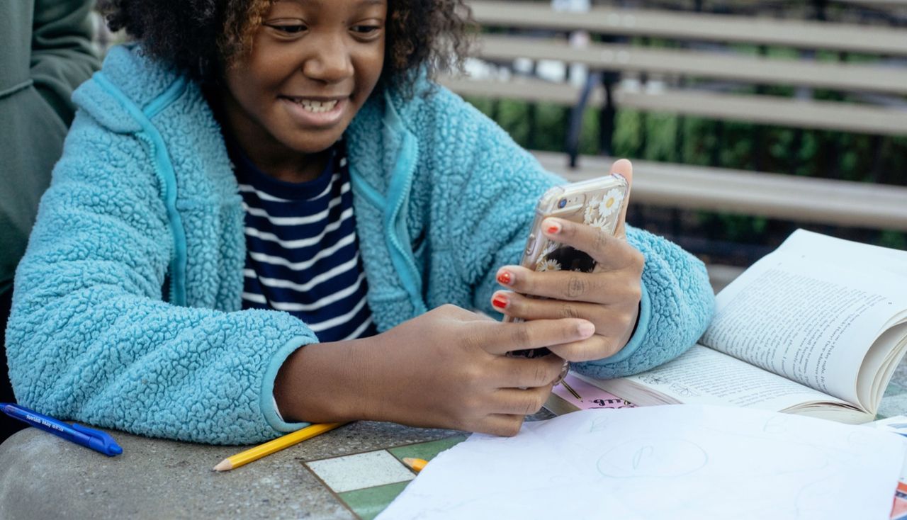 Girl on phone