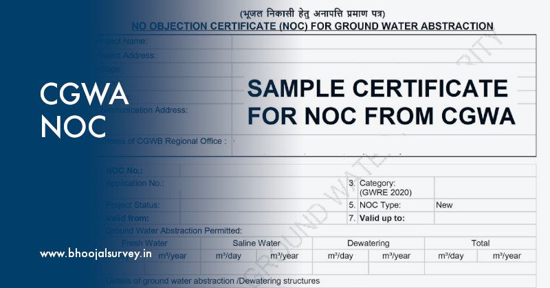 CGWA Groundwater NOC – Approval & Consultancy India
