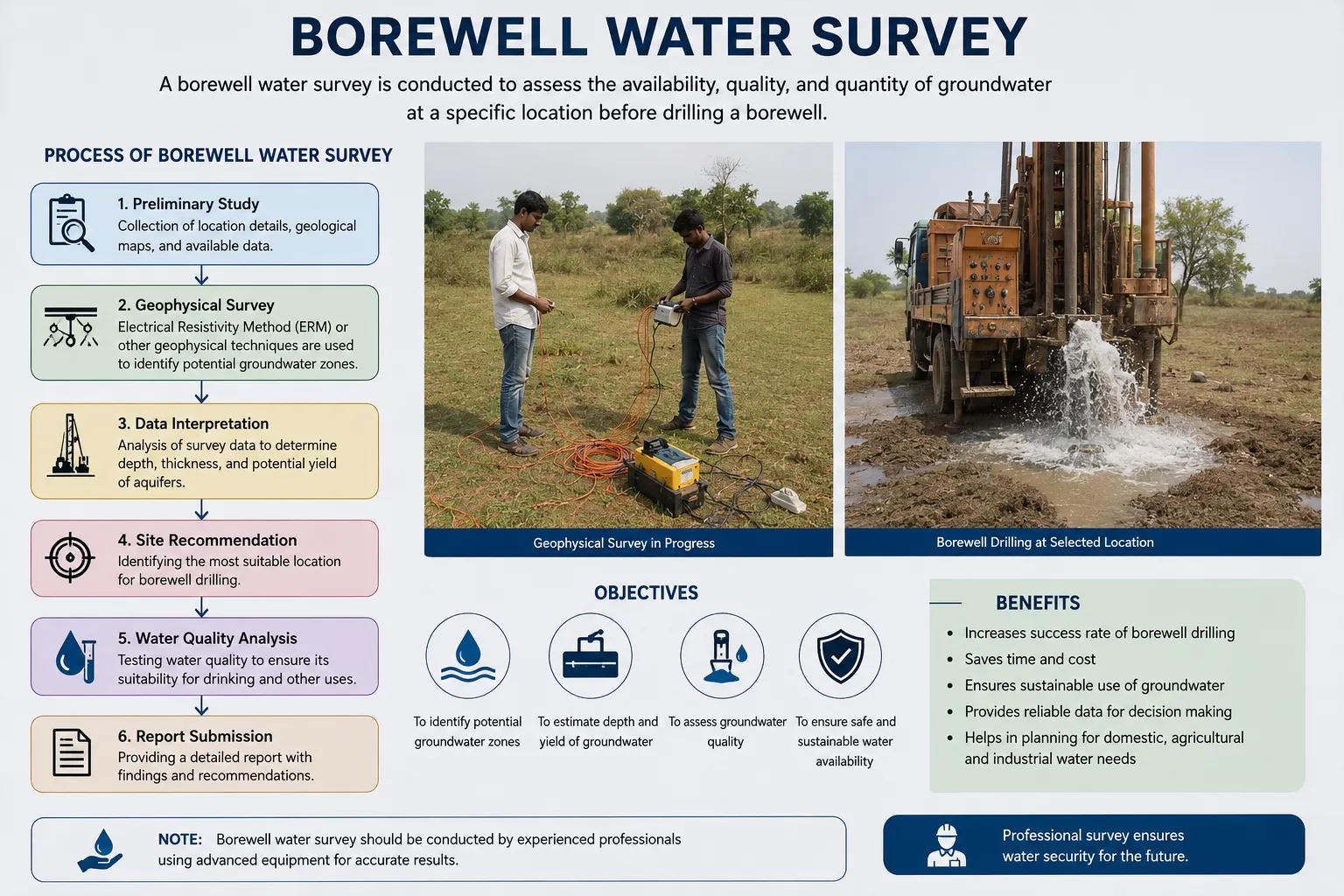 Borewell Water Survey — Scientific Groundwater Detection