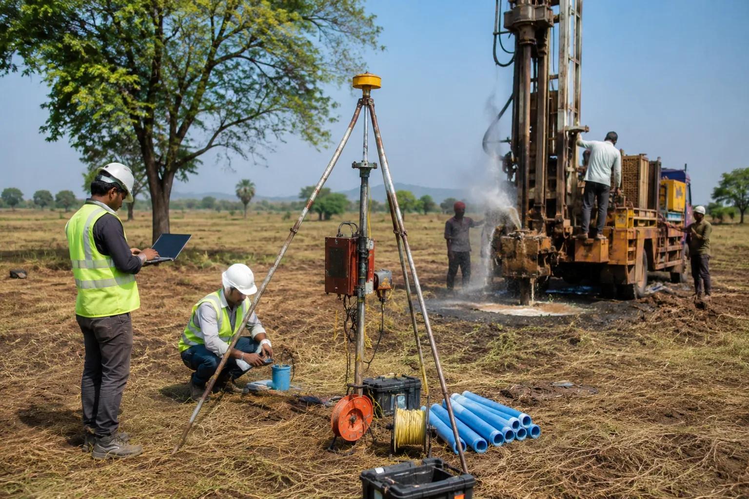 Hydrogeological Survey to Locate Groundwater for Borewell