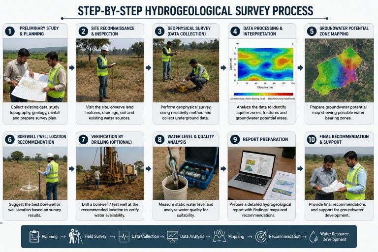 Step-by-Step Hydrogeological Survey Process