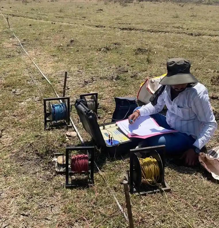 Hydrogeological and Geophysical Survey using Schlumberger Method — Field Investigation
