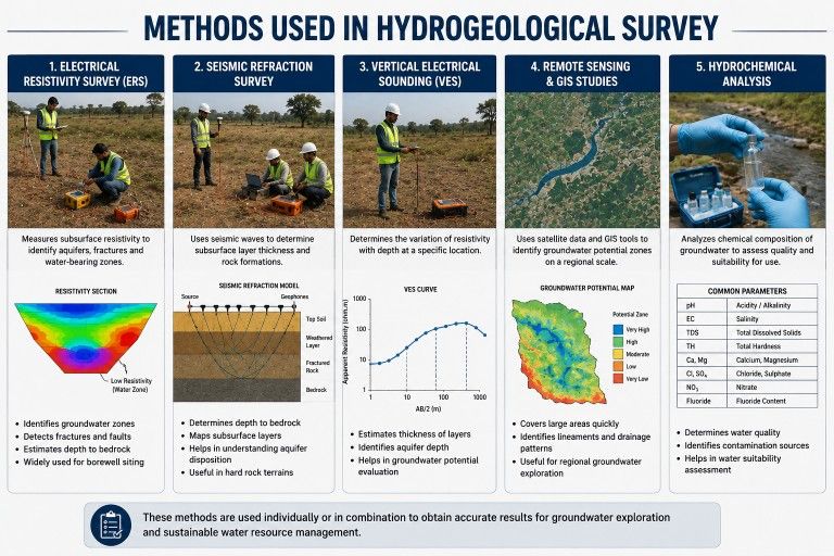 Methods Used in Hydrogeological Survey