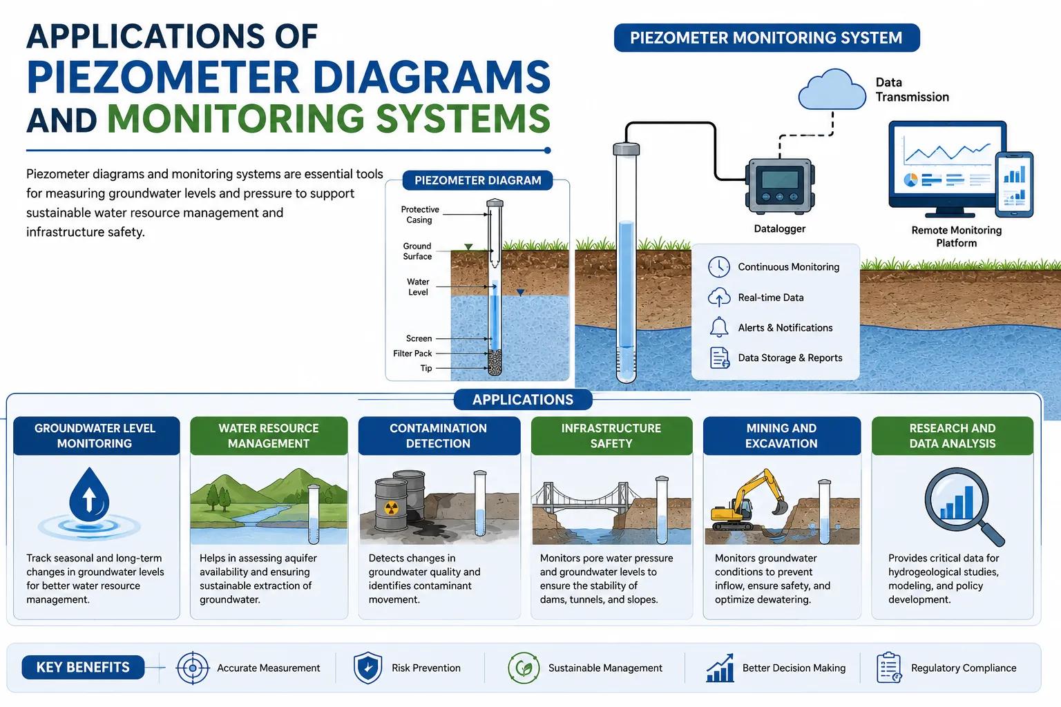 application of piezometer diagrams