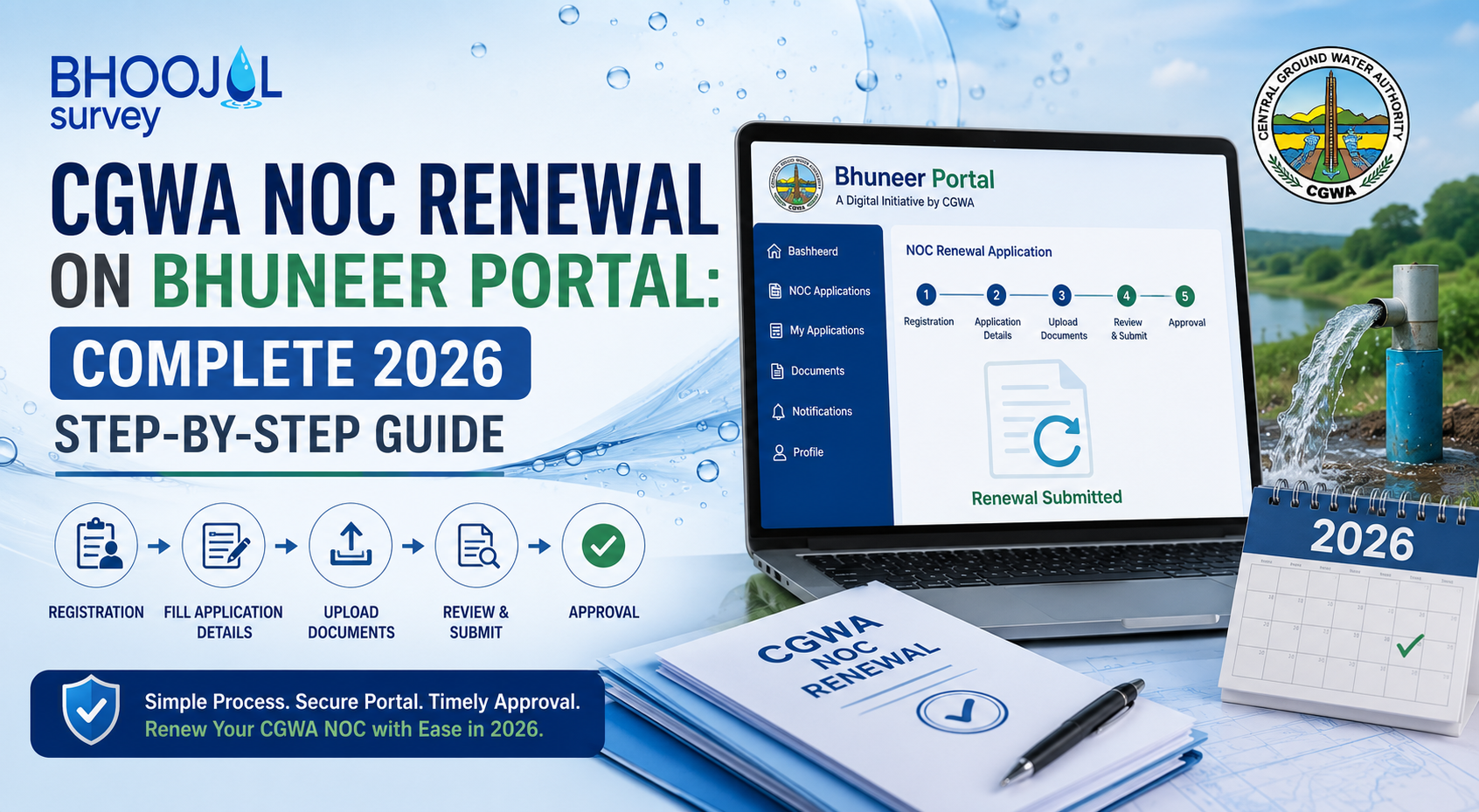 CGWA NOC Renewal on Bhuneer Portal: Step-by-Step 2026 Guide