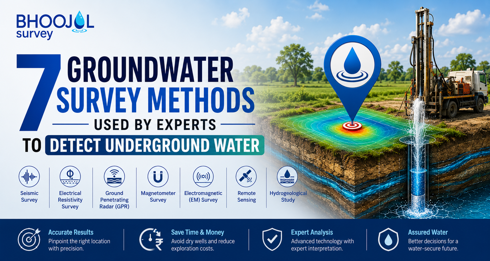 7 Groundwater Survey Methods to Detect Underground Water