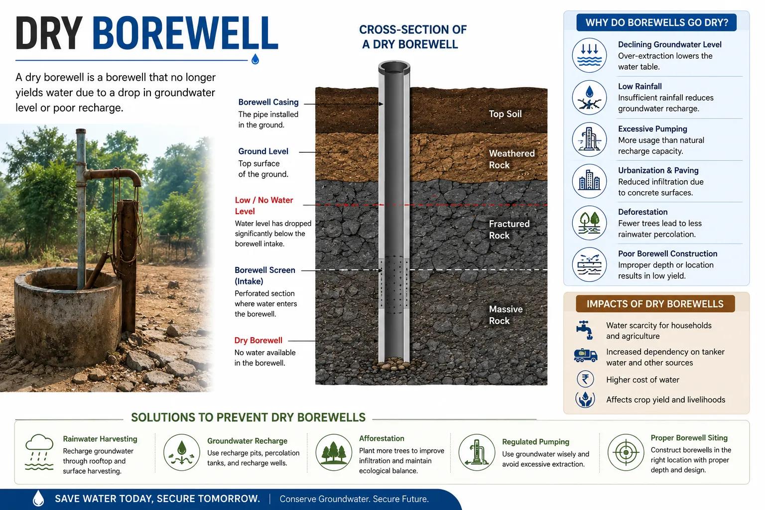 Dry Borewell? Need Hydrogeological Exploration can help 