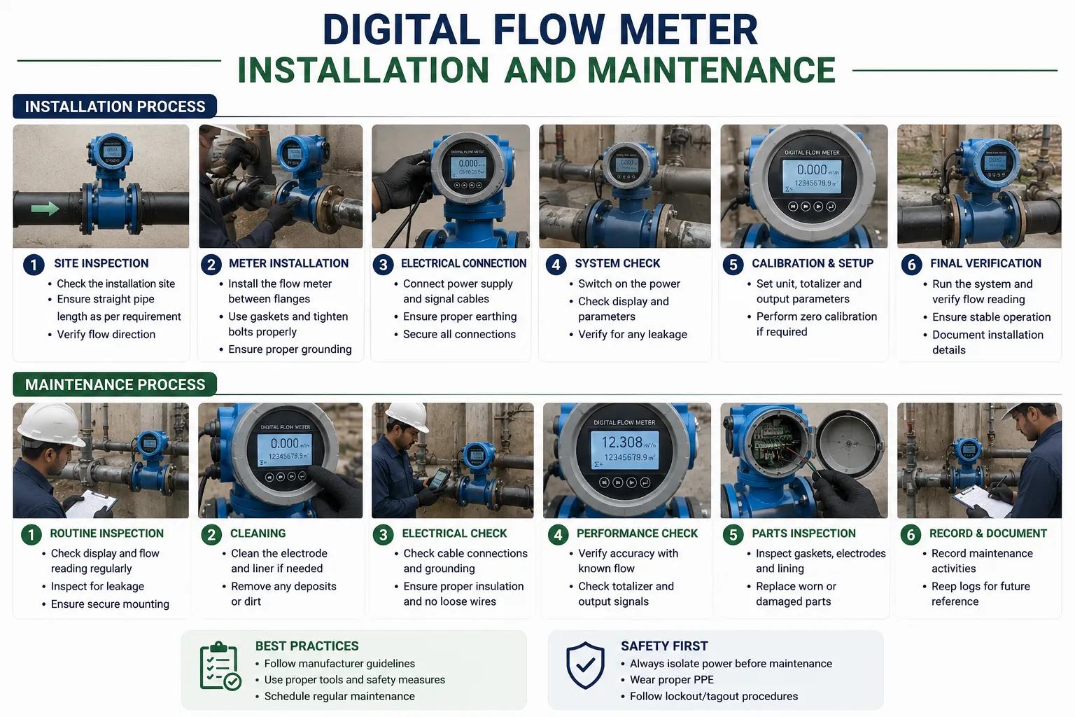 Digital Flow Meter Installation and Maintenance
