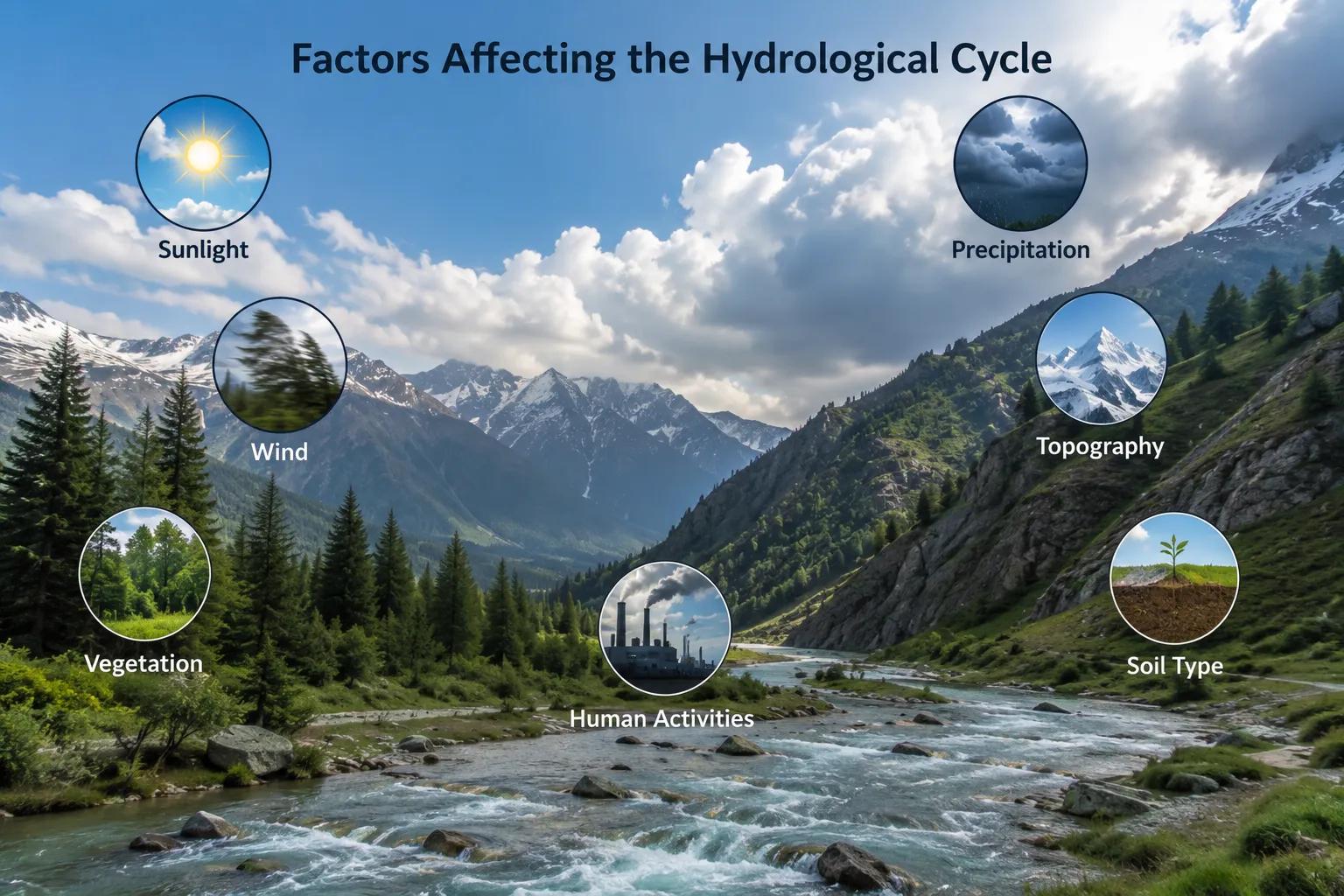 Factors Affecting the Hydrological Cycle
