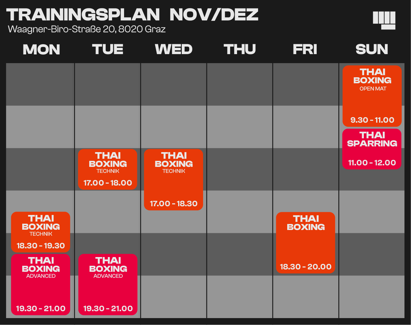 Trainingsplan