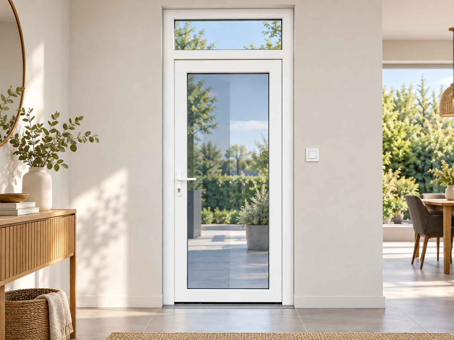 Puerta termoacústica de PVC Puerta S60 Vidrio Insulado