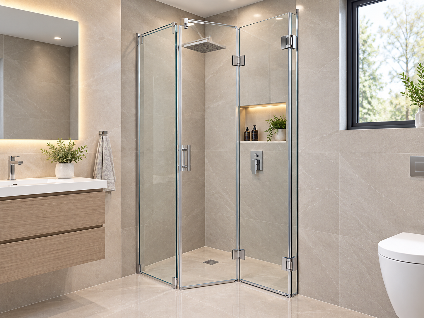 Puerta de ducha Modelo Plegable