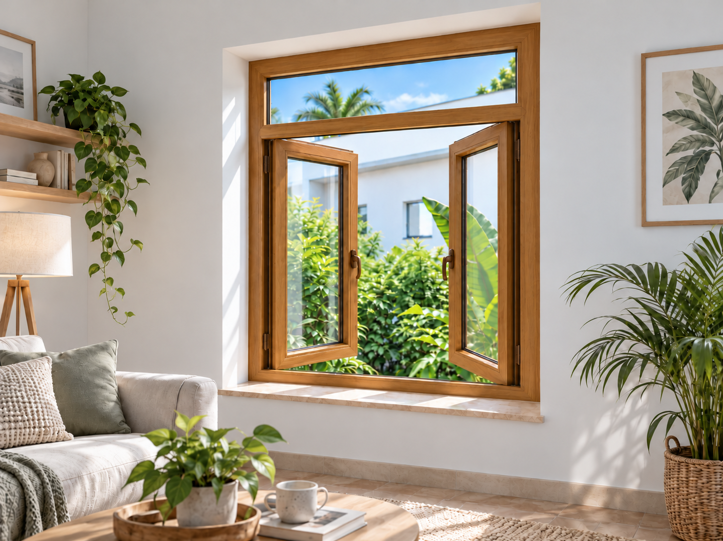 Ventana termoacústica de PVC Ventana S60 Batiente exterior