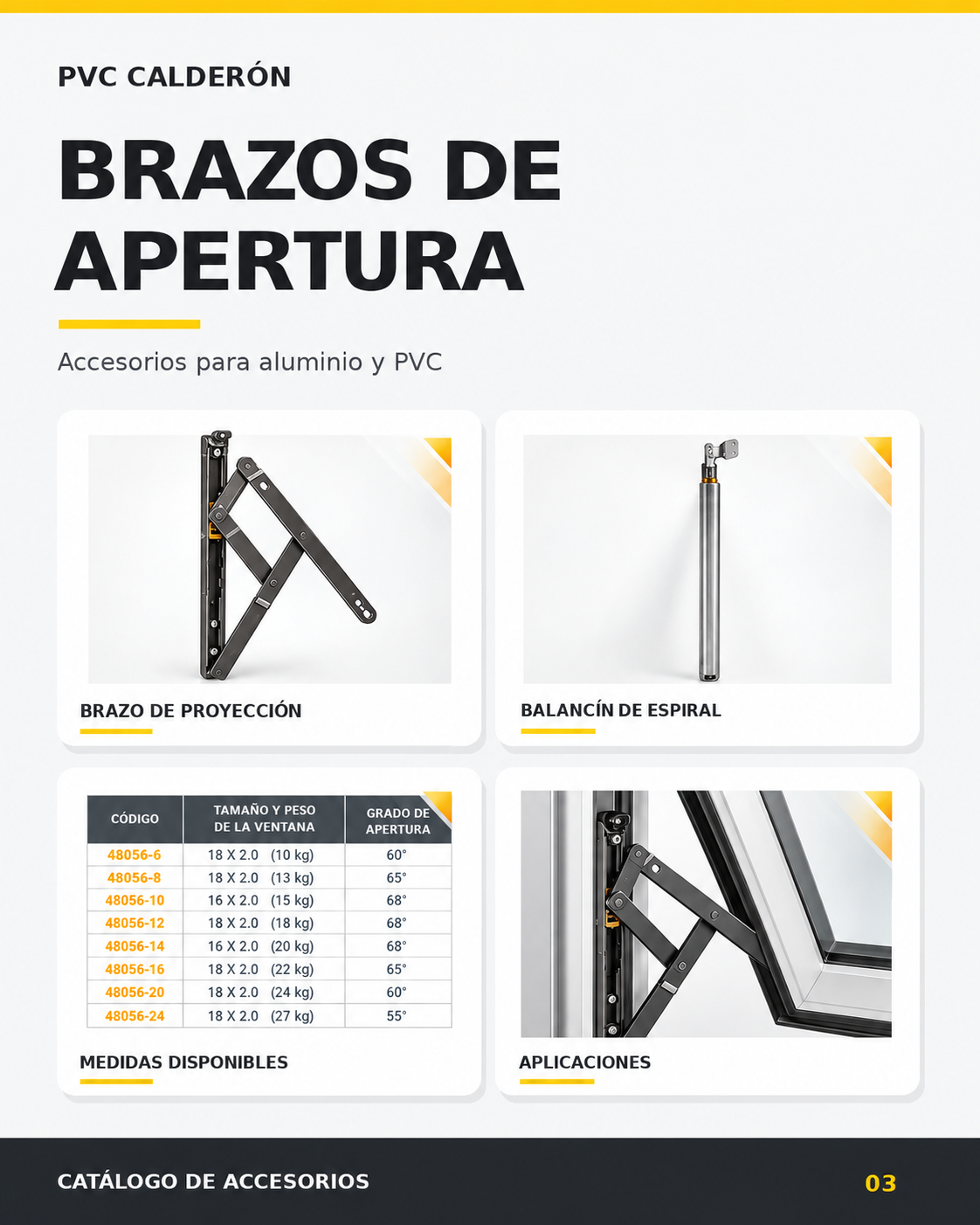 Brazos de apertura