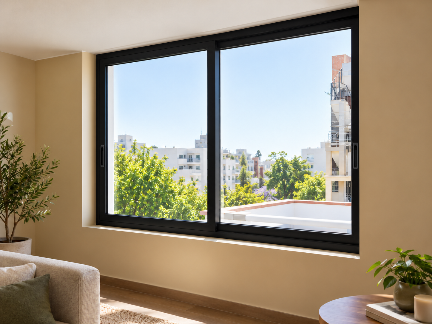 Ventana de aluminio Serie 80