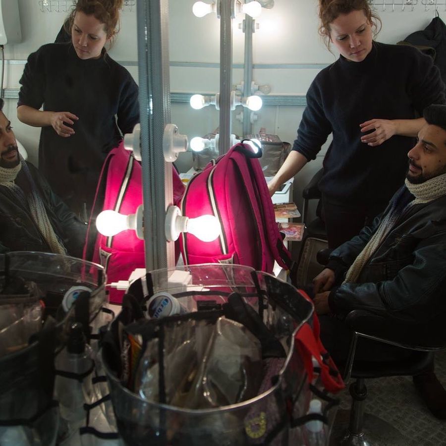 In Blue - Behind the scenes 1