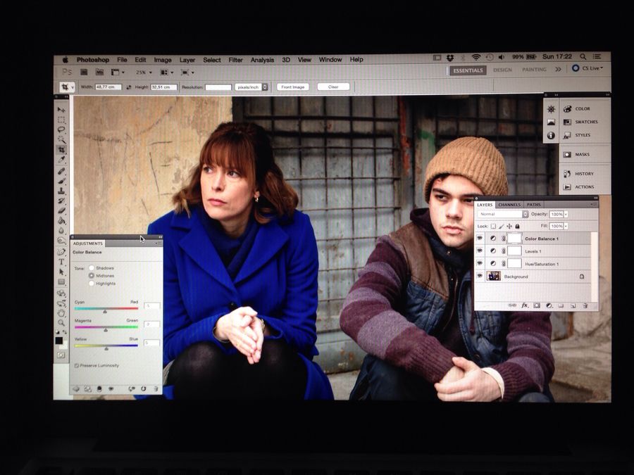 In Blue - Behind the scenes 20