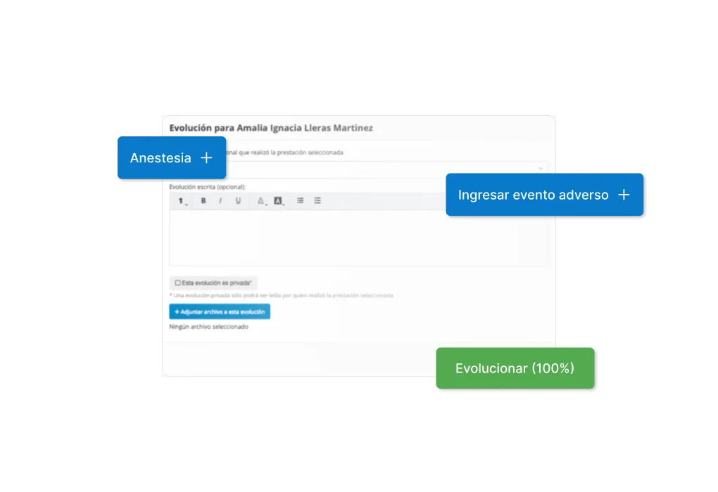 Ficha clínica para oftalmólogos en Medilink