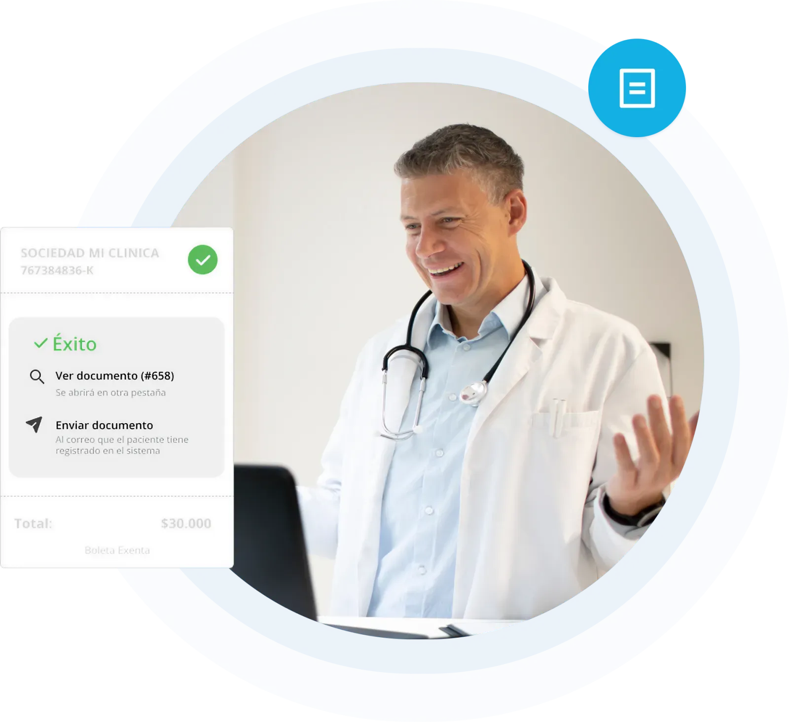 Facturación y notas de crédito 100% integradas en Medilink