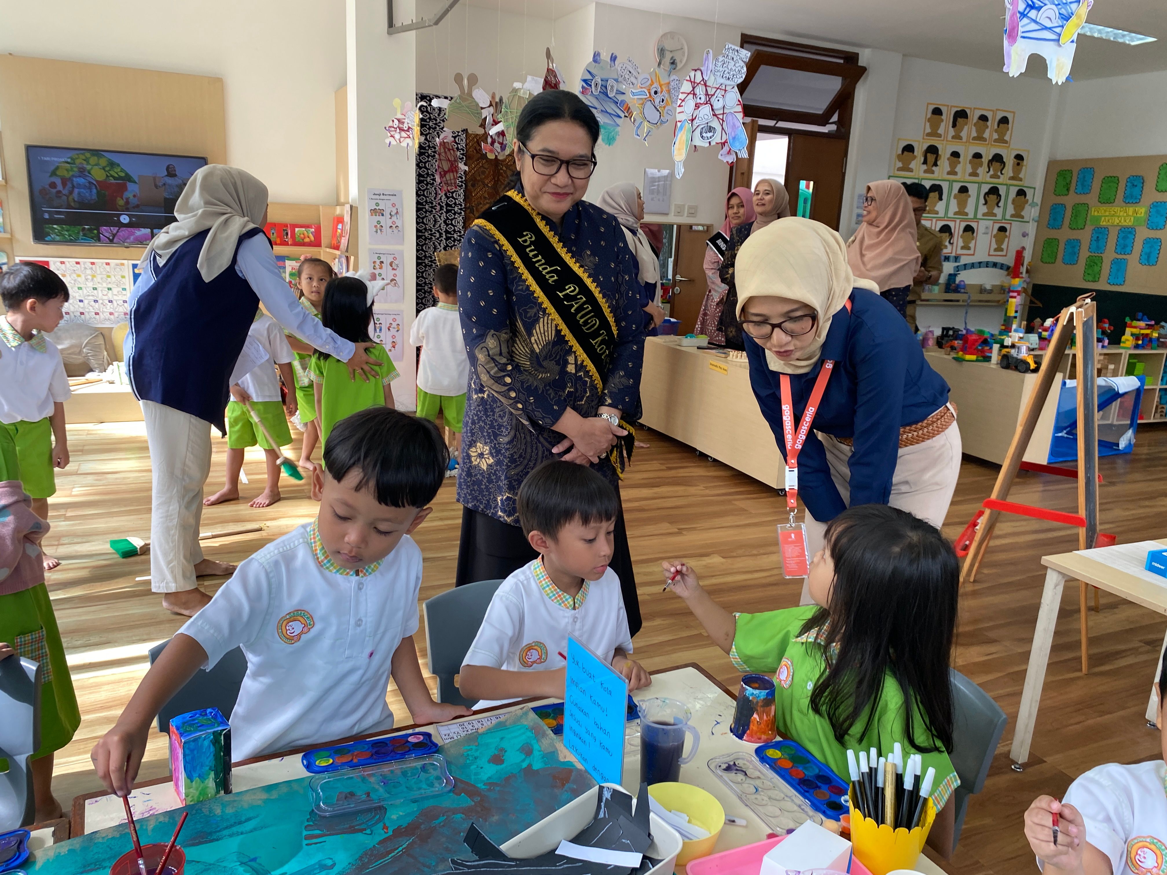 Pembinaan Bunda PAUD Kota Bandung di Preschool Gagasceria: Menguatkan Literasi Sejak Usia Dini