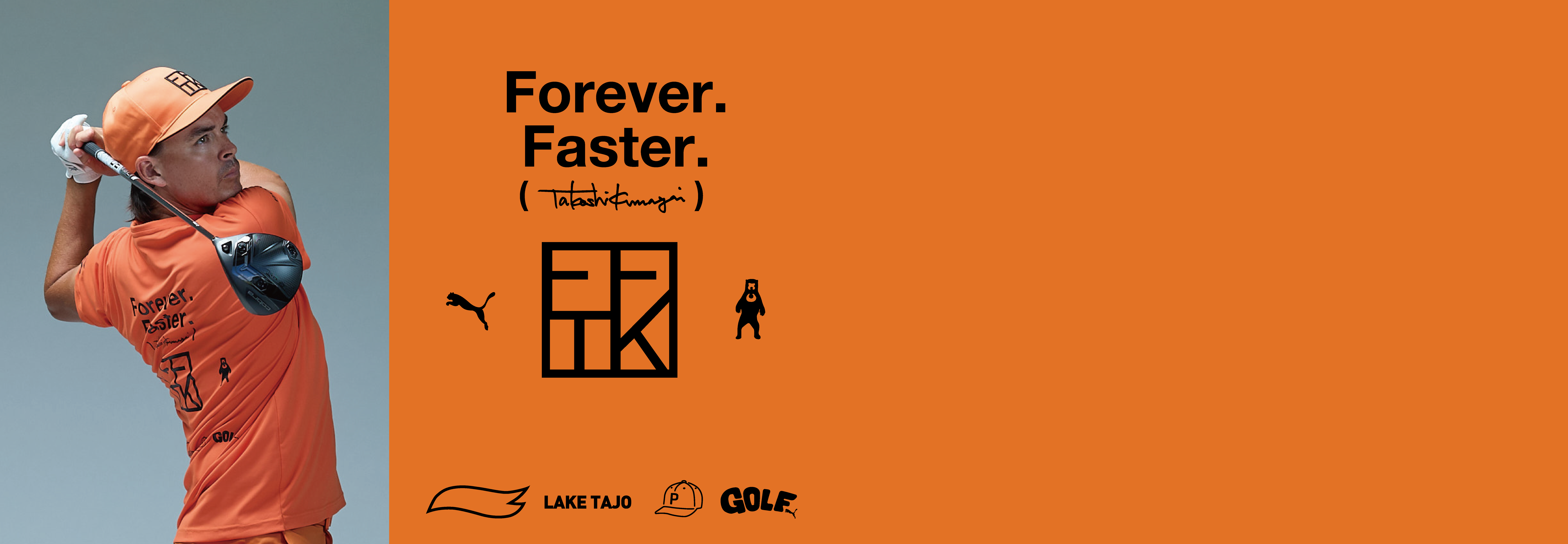 Puma オレンジ ポロシャツ リッキーファウラー Puma オレンジ ポロシャツ リッキーファウラー Puma オレンジ