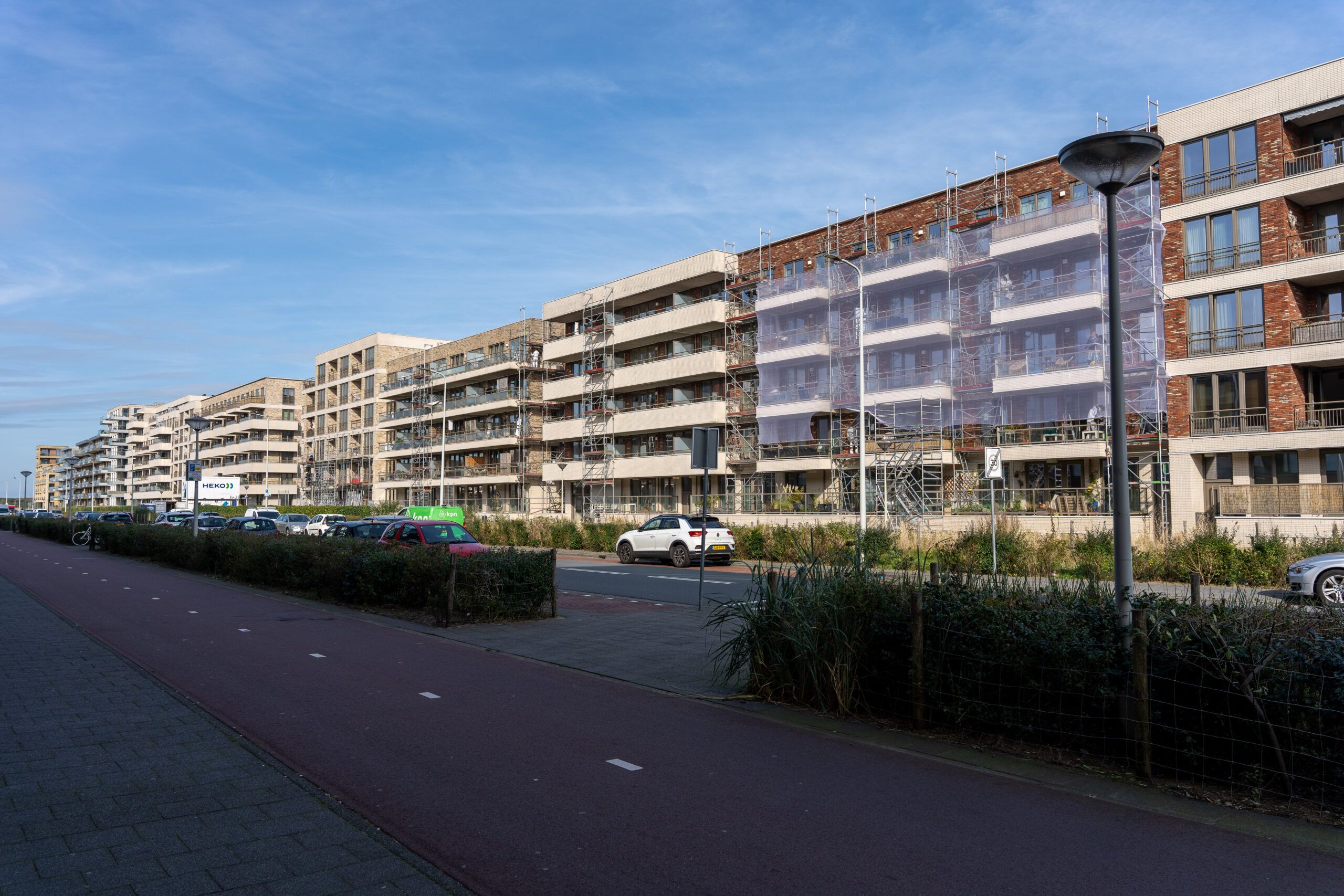 Appartementencomplexen aan de Houtrustweg in Scheveningen