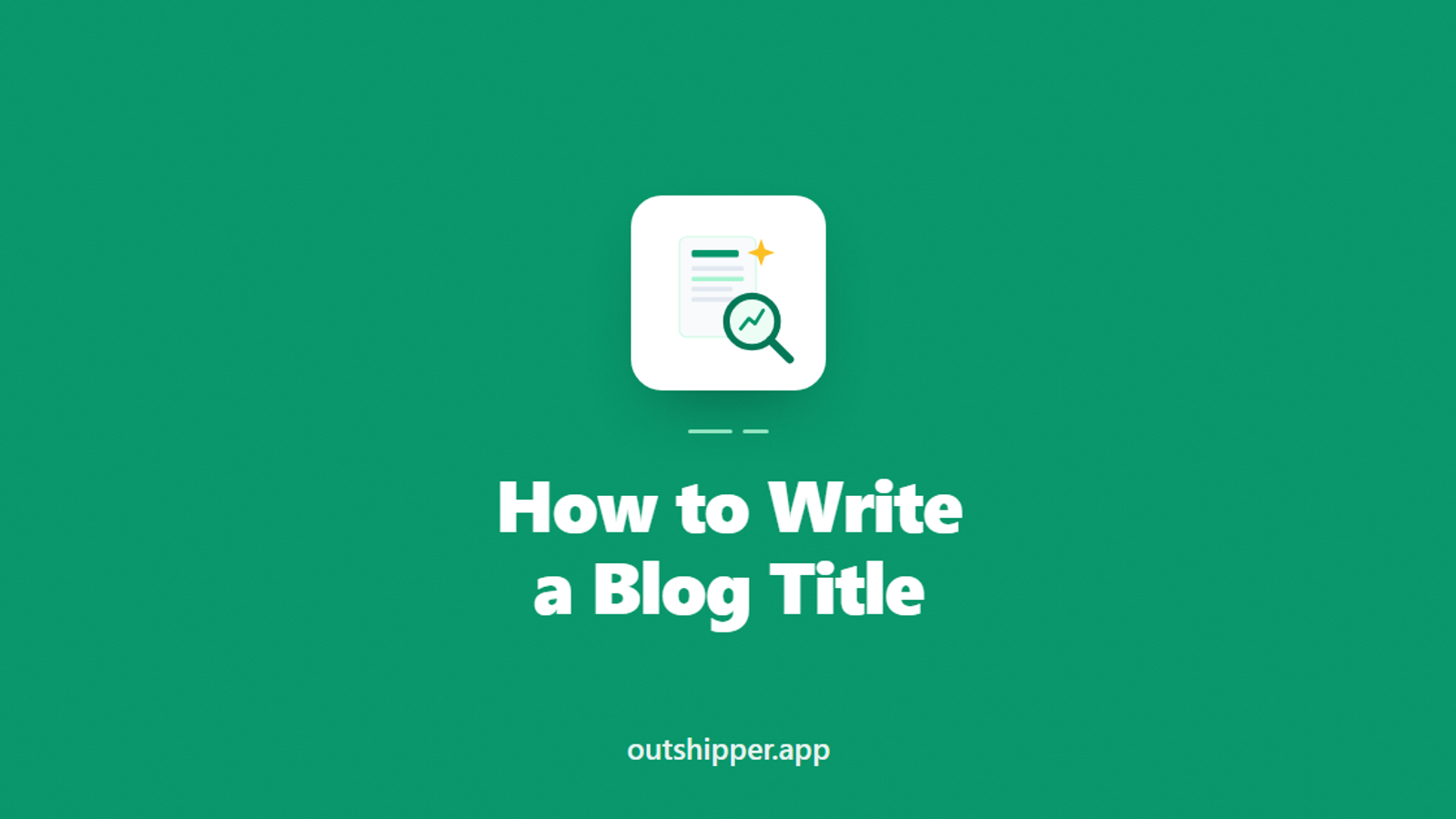 How to Write a Blog Title That Ranks and Converts (2026)