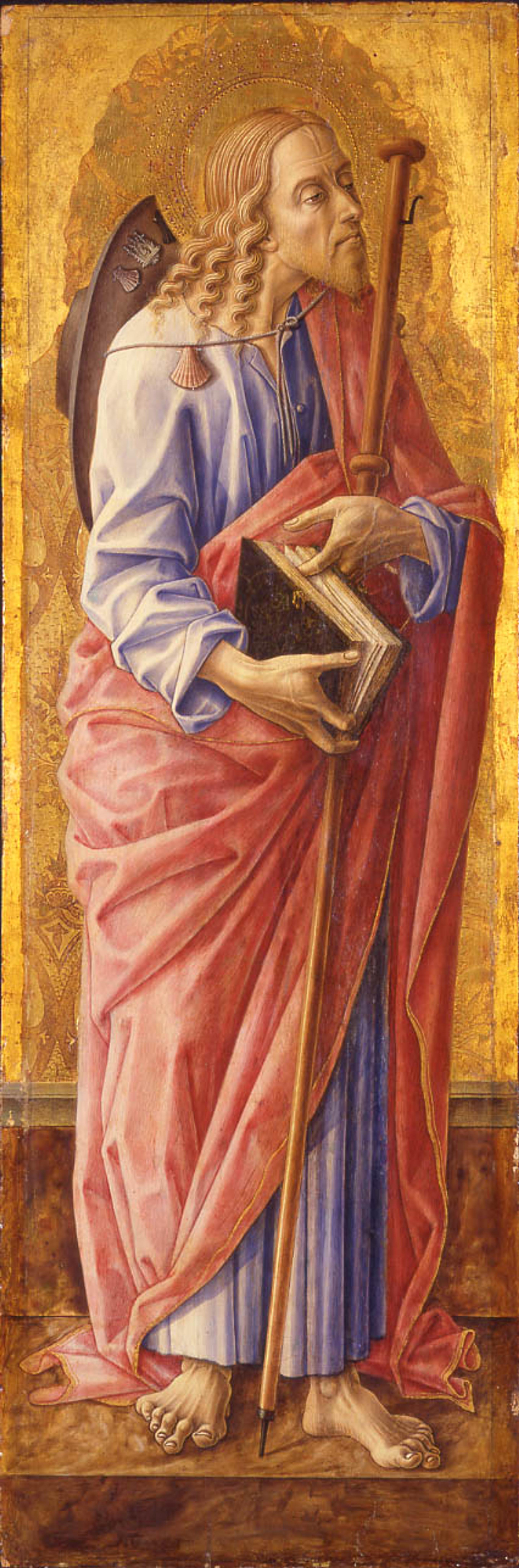 Carlo Crivelli (Italian, Venetian, circa 1430/5–1494). Saint James Major, 1472. Tempera and gold on panel. Brooklyn Museum, Bequest of Helen Babbott Sanders, 78.151.10