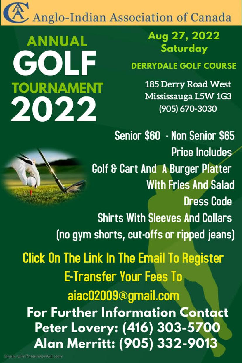 Annual Golf Tournament 2022