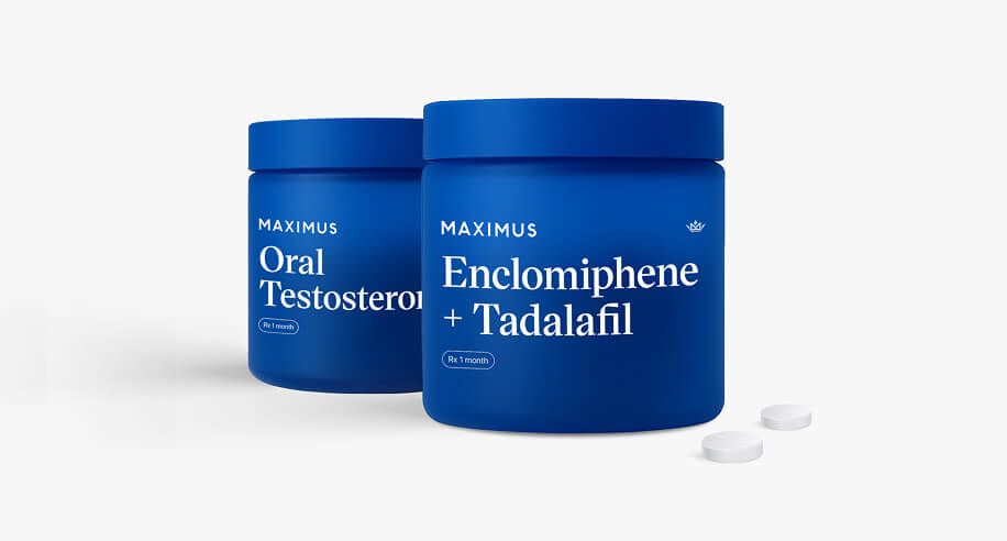 Enclomiphene + Tadalafil + Oral Testosterone