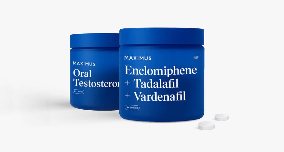 Enclomiphene + Tadalafil + Vardenafil + Oral Testosterone