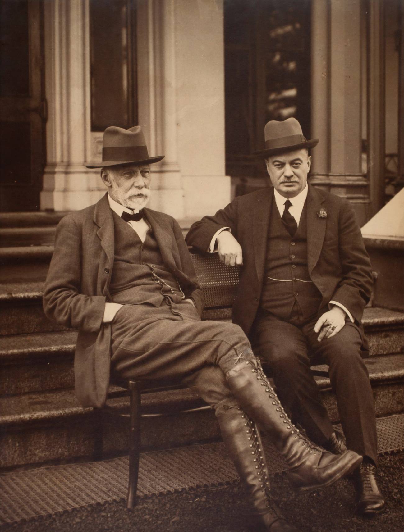 Two old men vintage photo