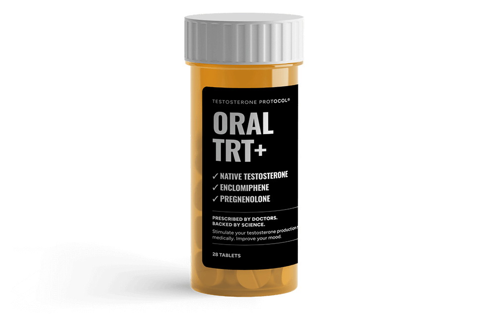 Bottle with tablets of Oral TRT+