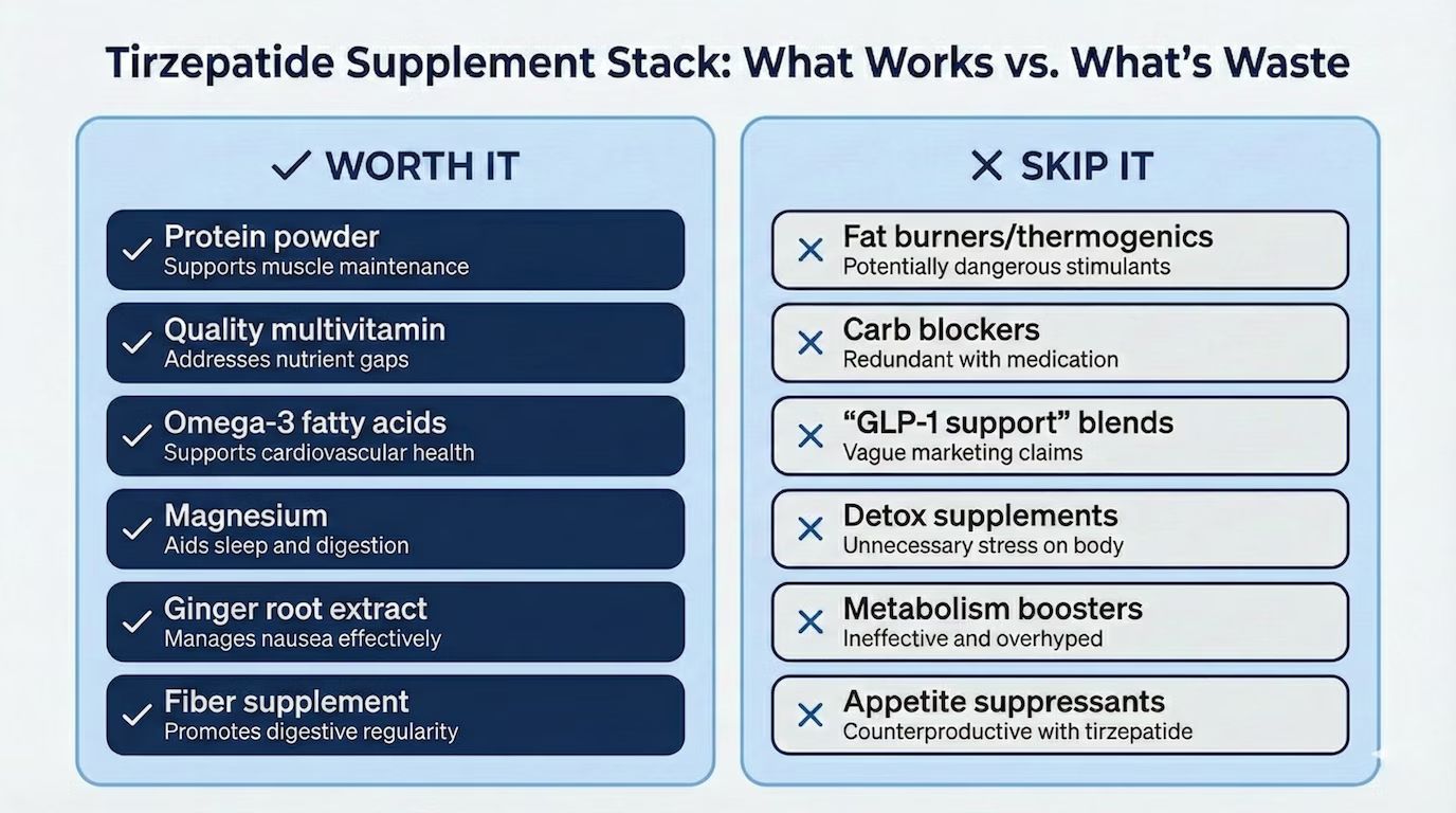 Tirzepatide supplement stack - what to take