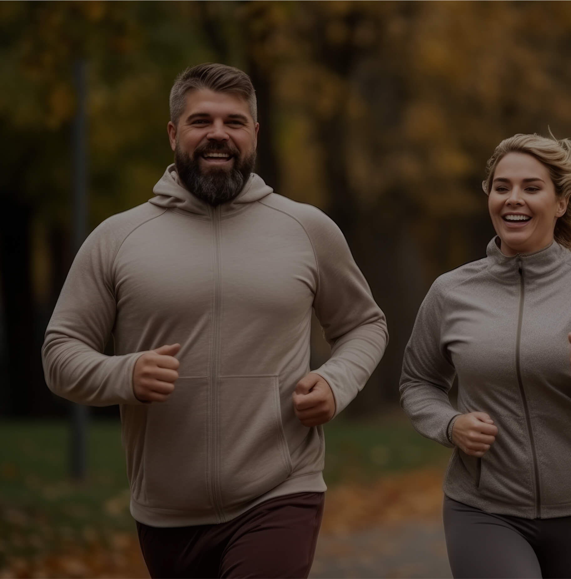 A man and a woman playing sports