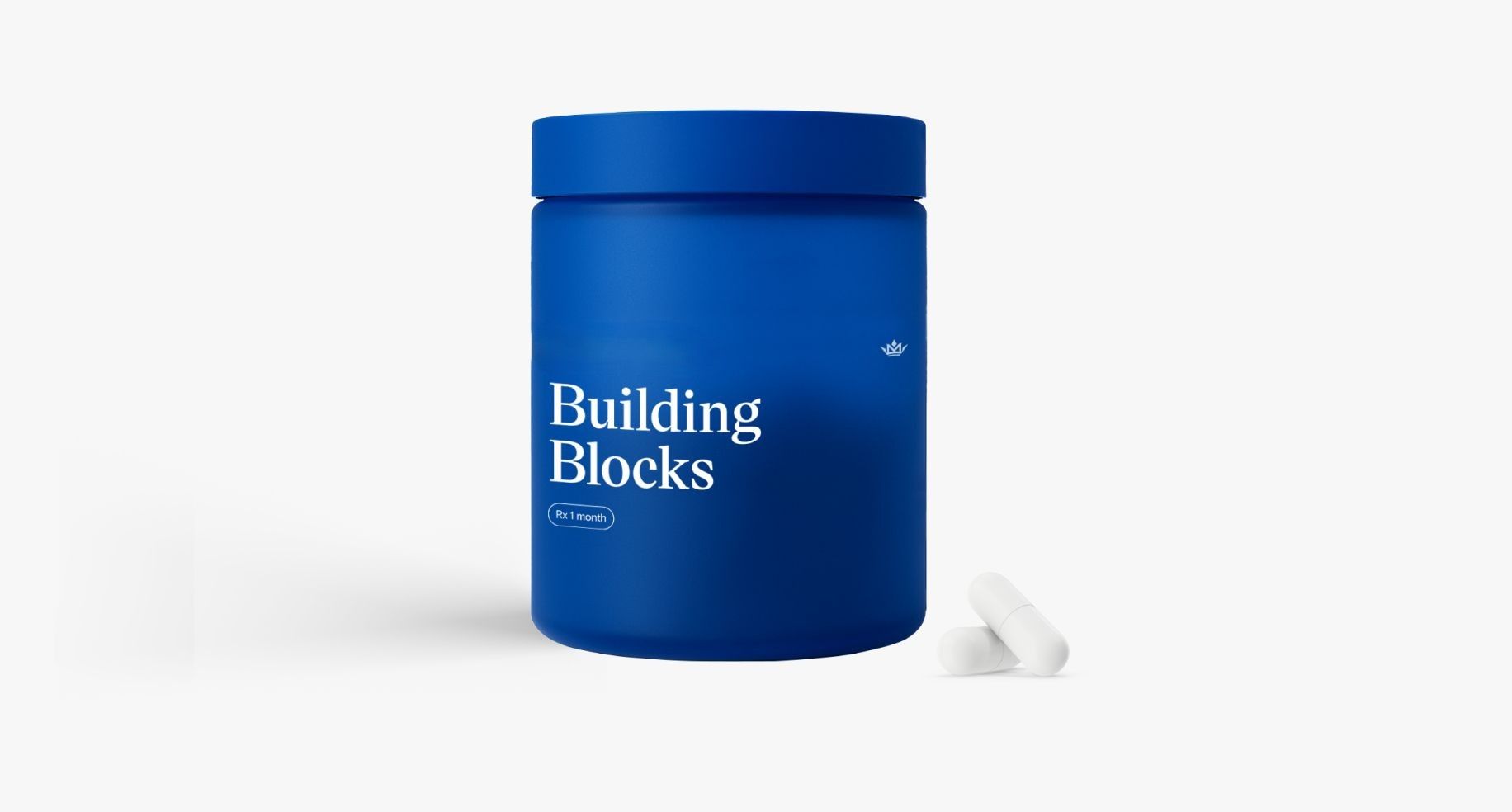 Bottle with tablets of Building Blocks