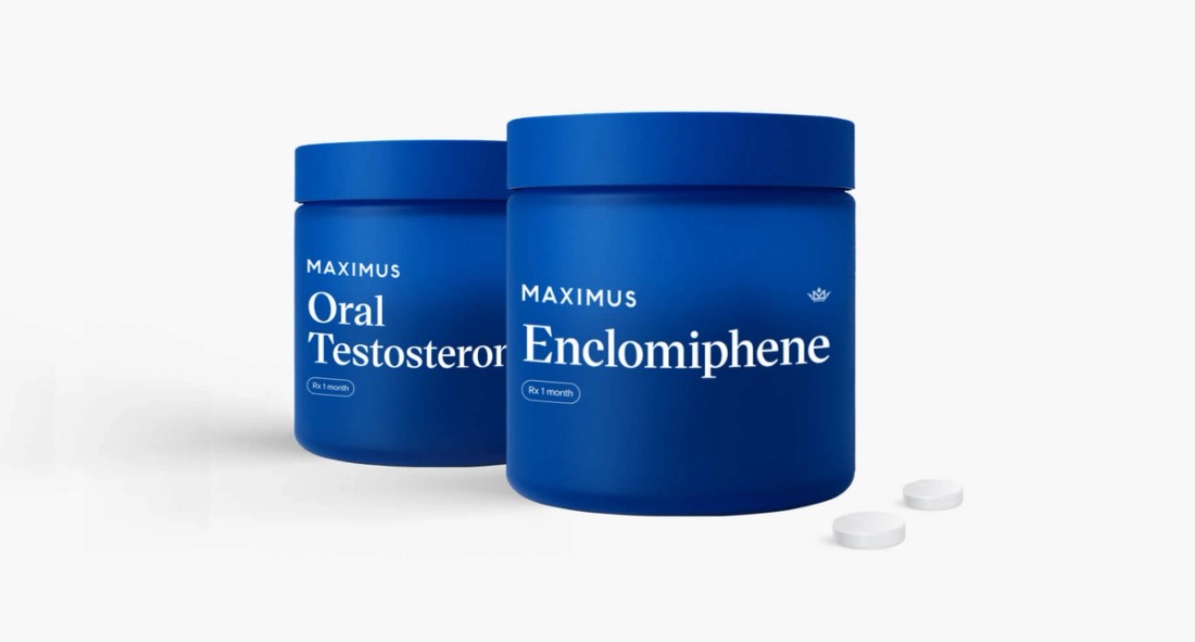 Bottle with tablets of Oral TRT+