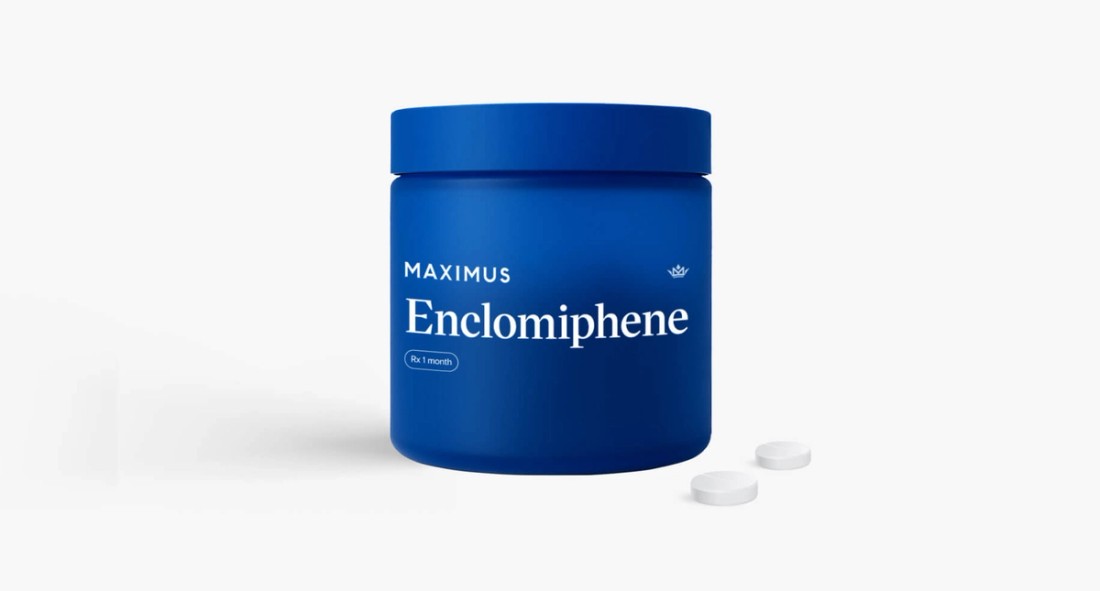 bottle of enclomiphene