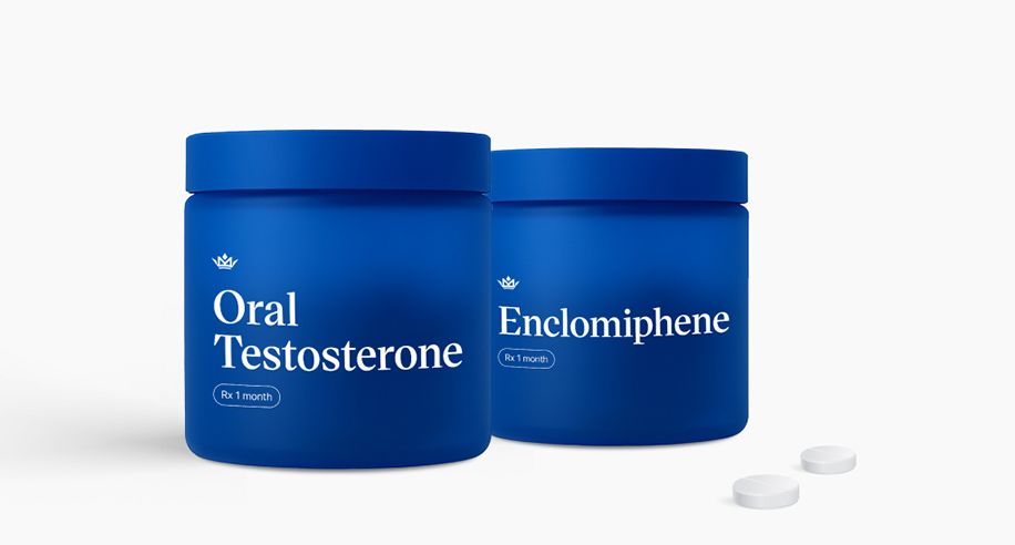 Enclomiphene +
Oral Testosterone