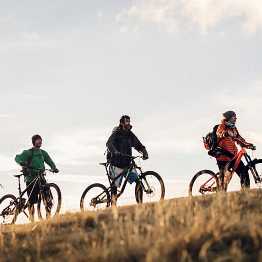 Men on a bicycle