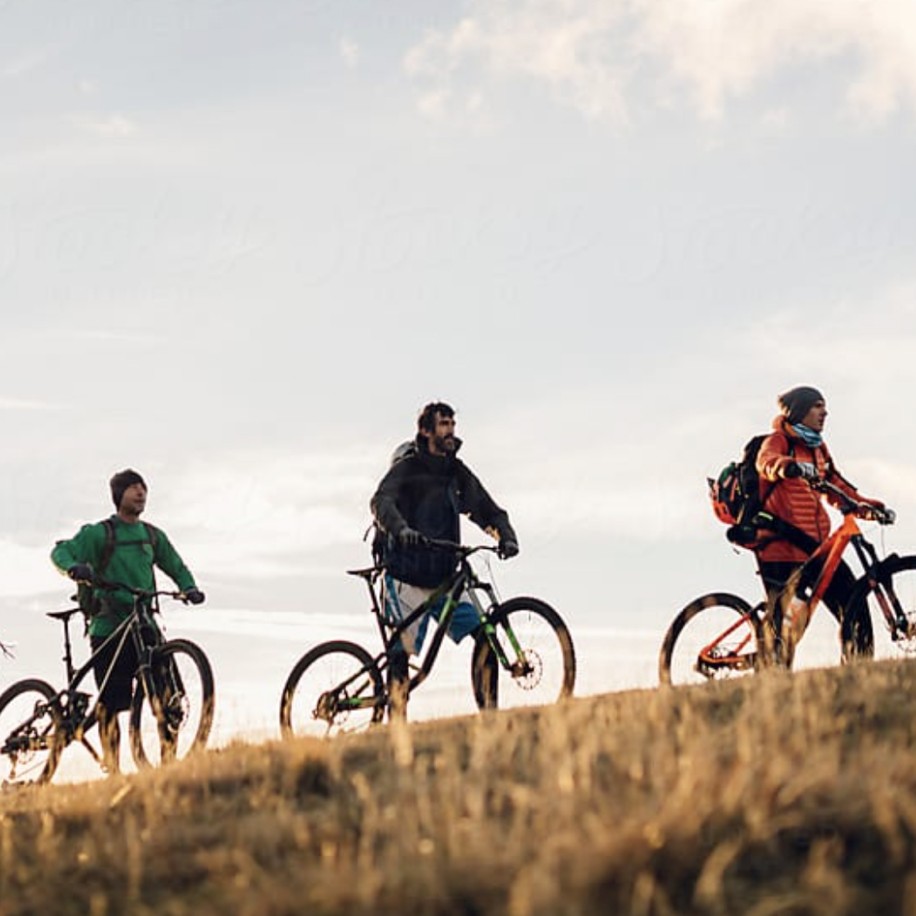 Men on a bicycle