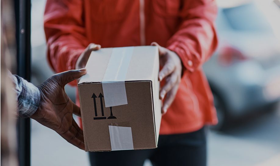 hands with parcel
