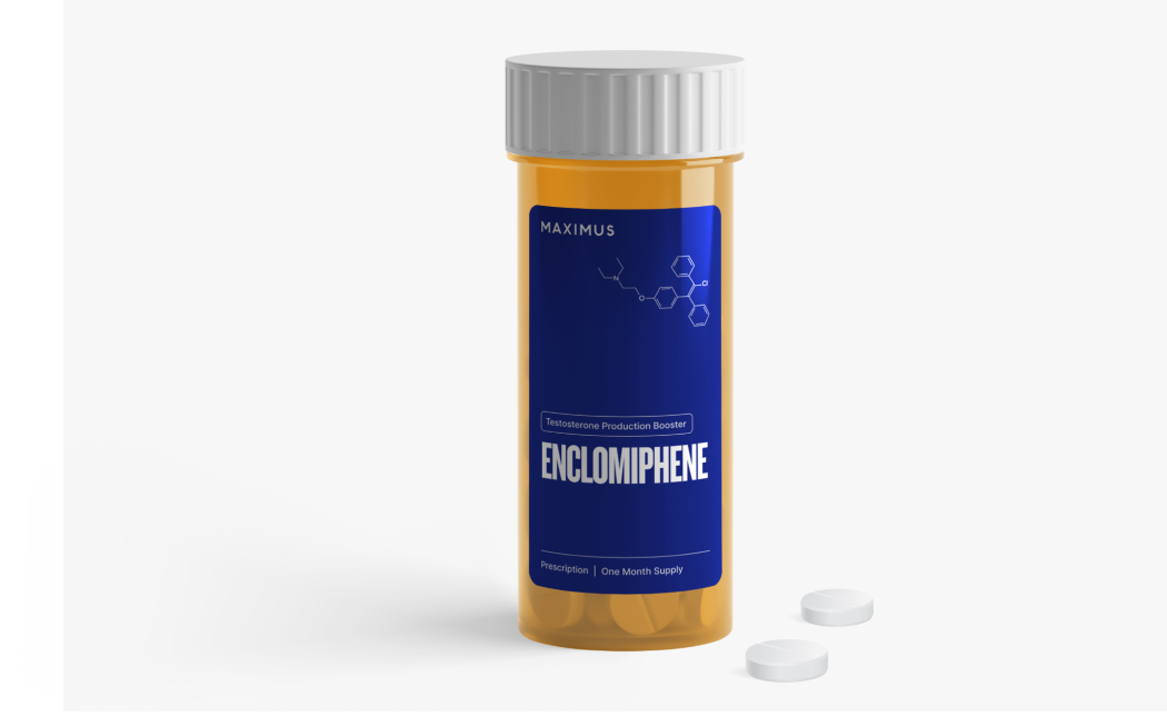 bottle of enclomiphene