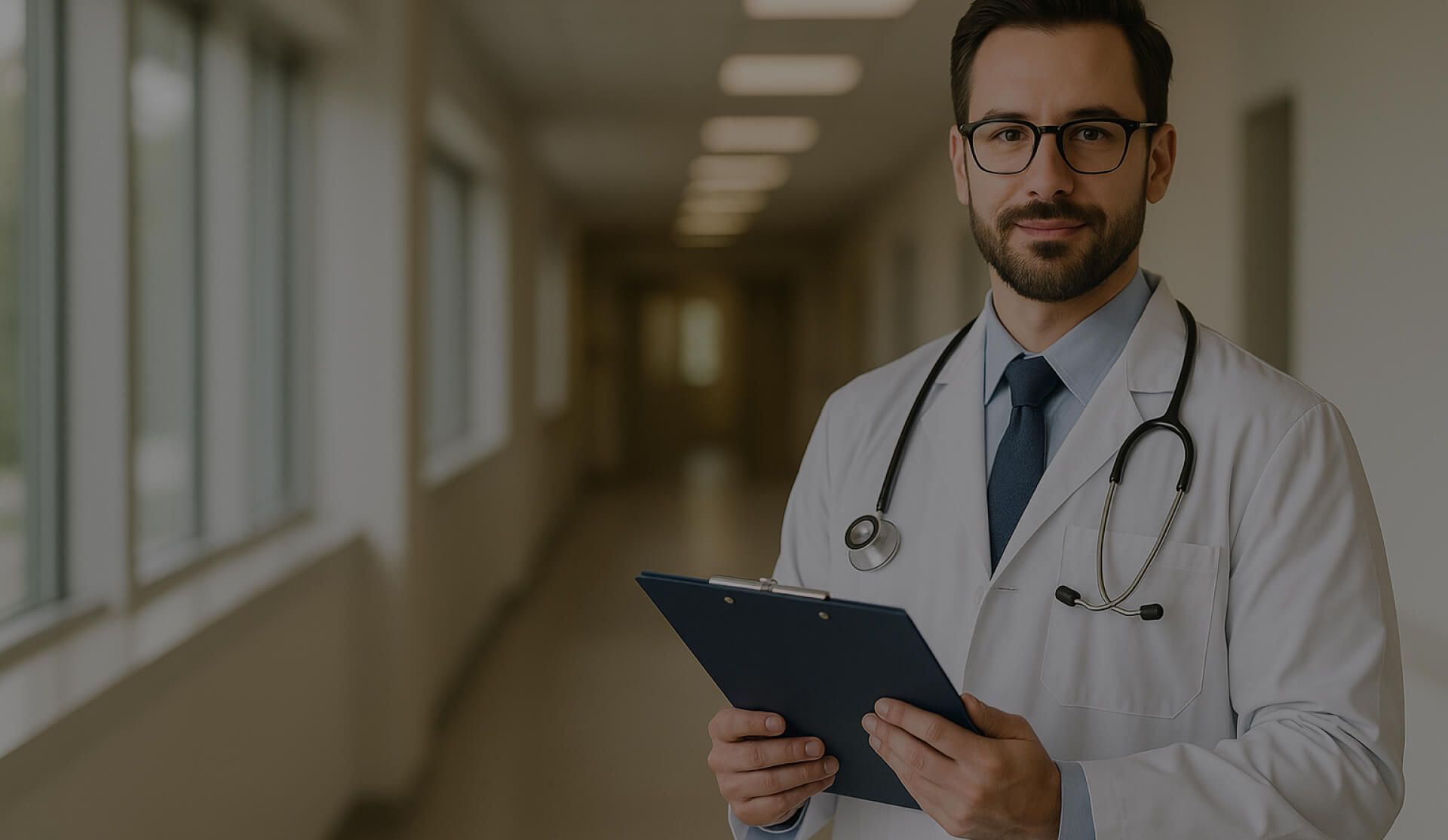 doctor and clipboard