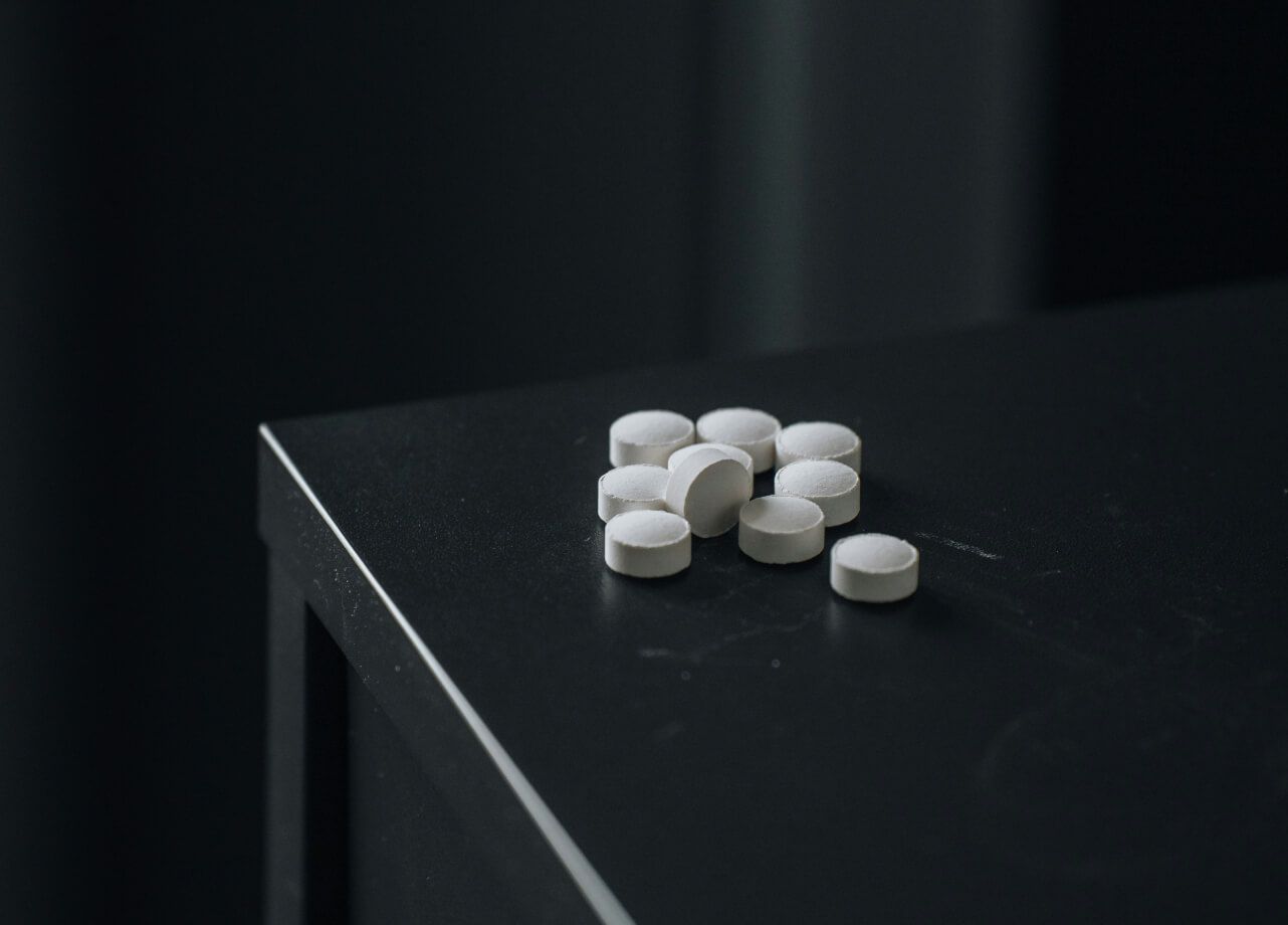 Pills on the table