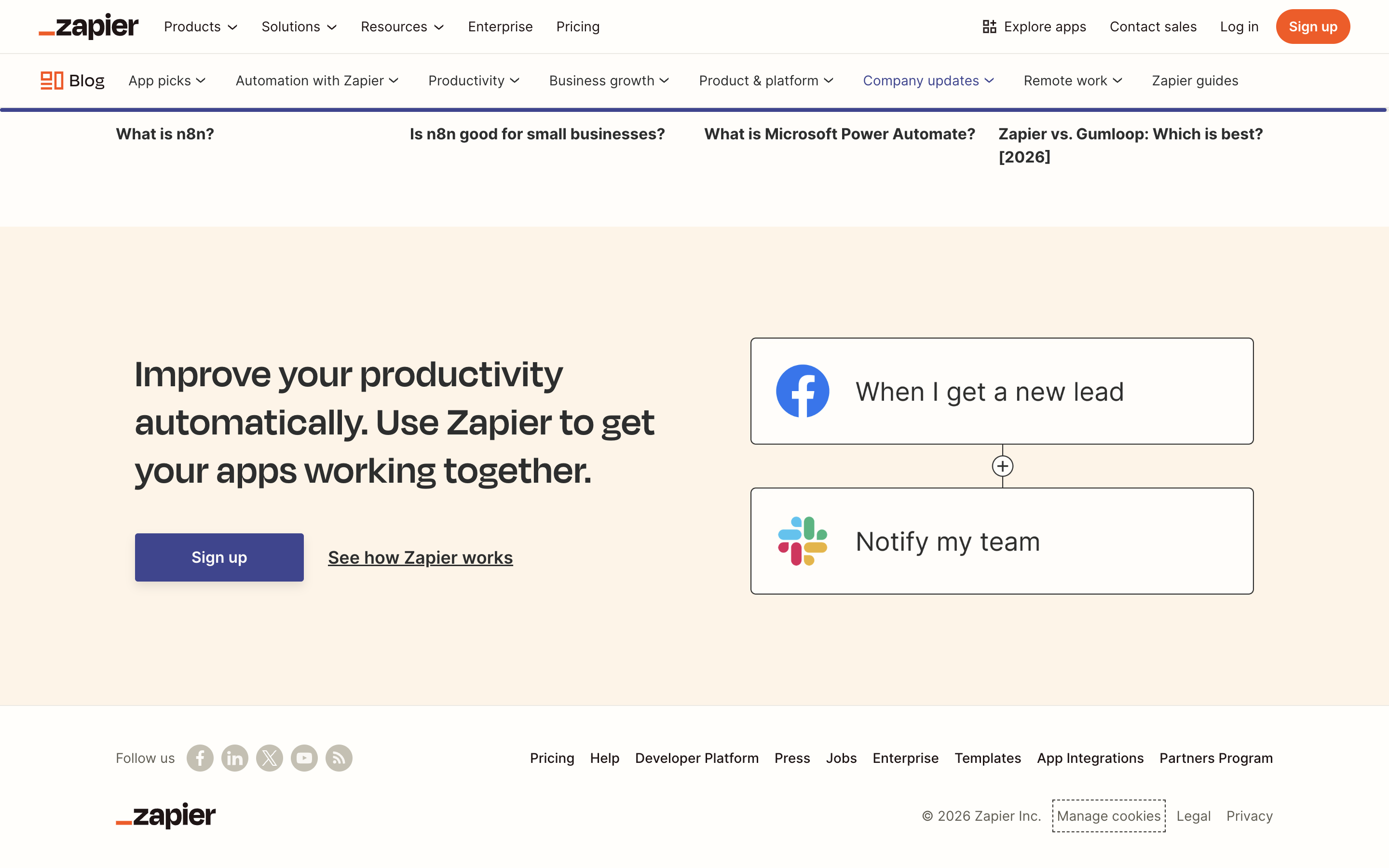 Zapier workflow automation guide showing step-by-step how to connect apps and build automated workflows